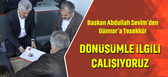 Dönüşümle İlgili Çalışıyoruz