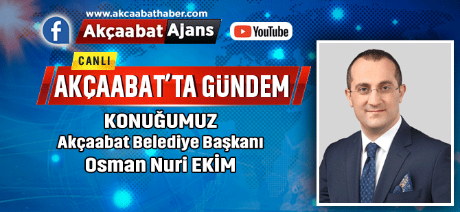 Başkan Ekim Canlı Yayında