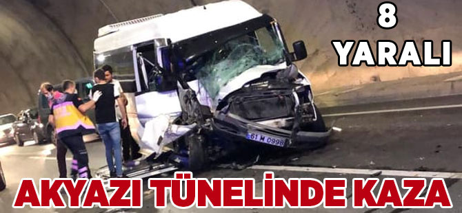 Akyazı Tünelinde Kaza