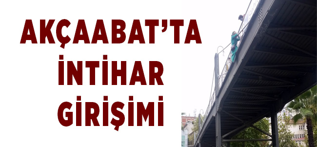 Akçaabat'ta İntihar Girişimi