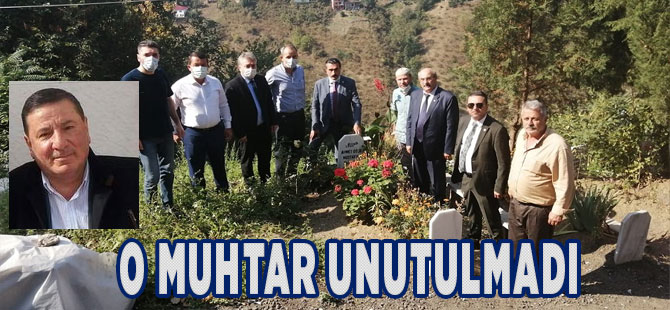 Merhum Muhtar Mustafa Fındıkçı Kabri Başında anıldı.