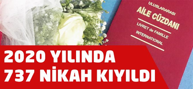 2020 Akçaabat'ta Kıyılan Nikah Sayısı
