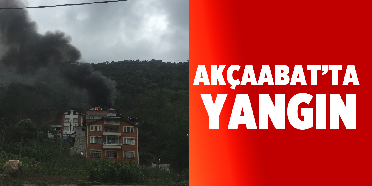 Akçaabat'ta Yangın