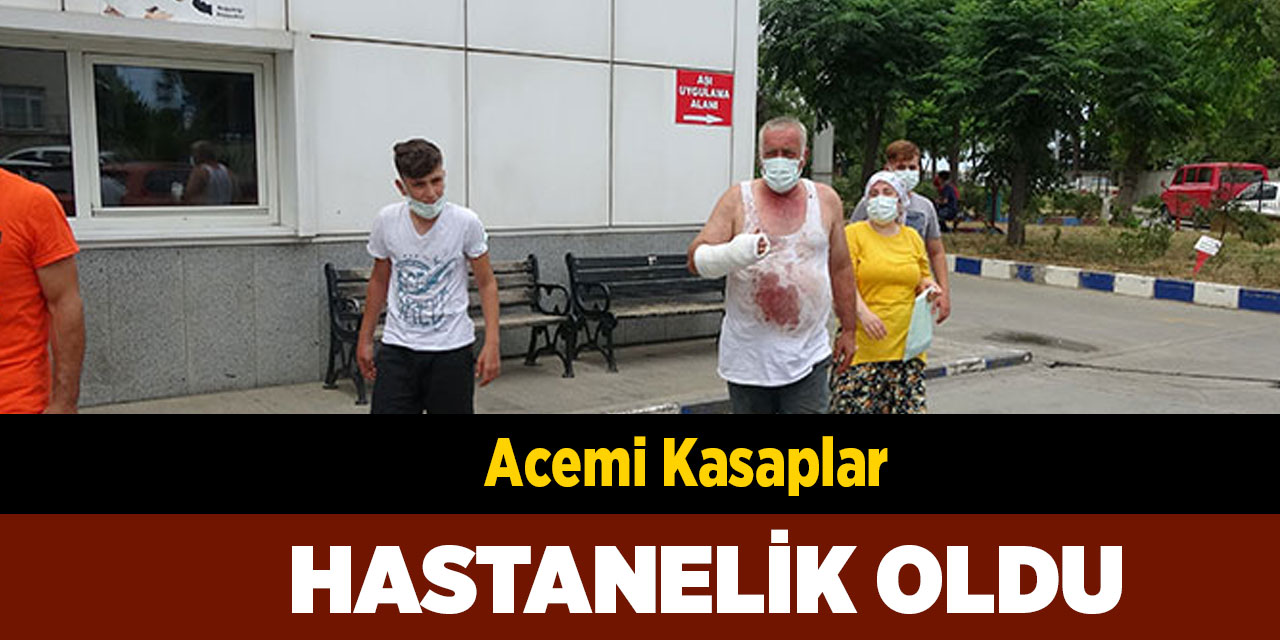 Acemi Kasaplar Hastanelik Oldu