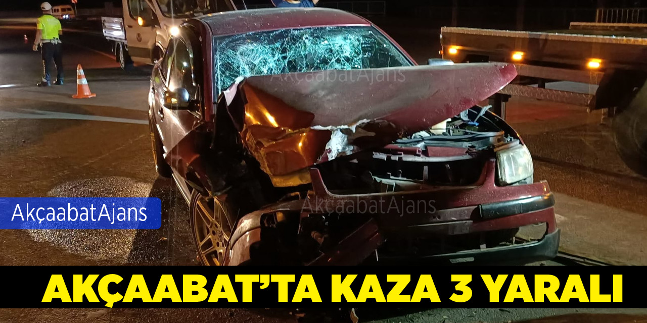 Akçaabat'ta Kaza 3 Yaralı