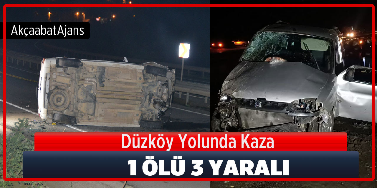 Akçaabat'ta Kaza 1 Ölü