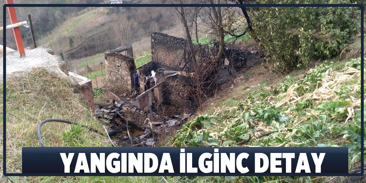 Yangında İlginç Detay