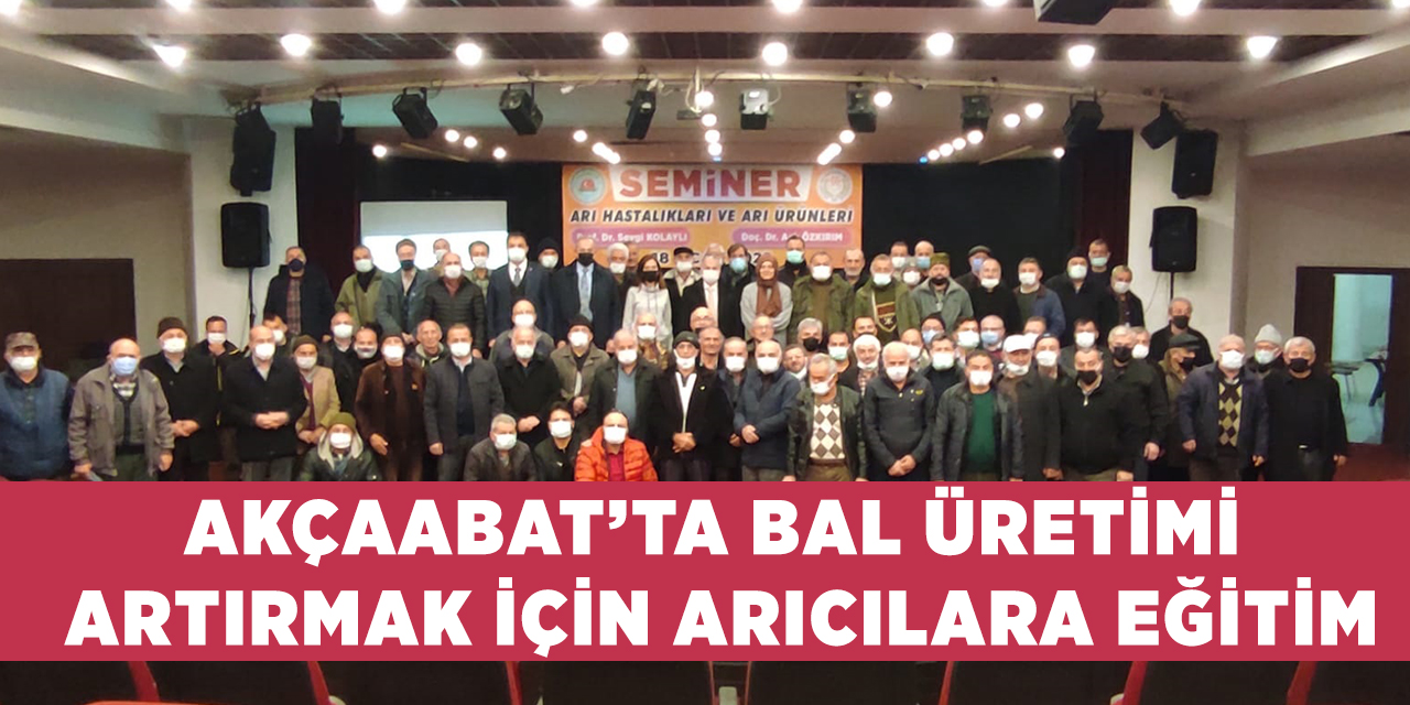 Akçaabat'ta Bal Üretimini Artırmak İçin Arıcılara Eğitim