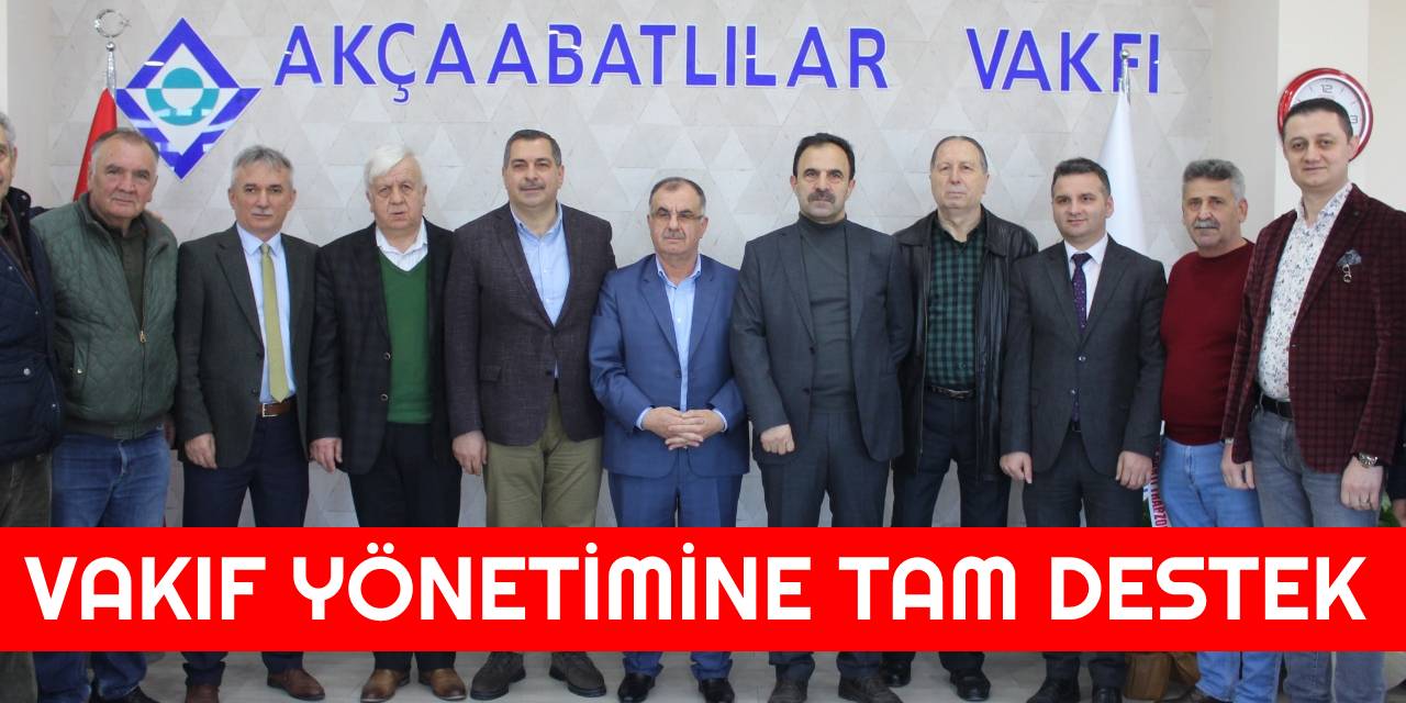 Vakıf Yönetimine Tam Destek