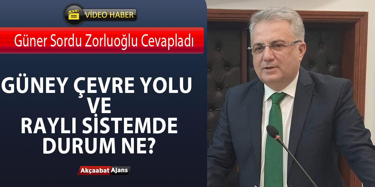 Zorluoğlu'ndan Raylı Sistem Açıklaması