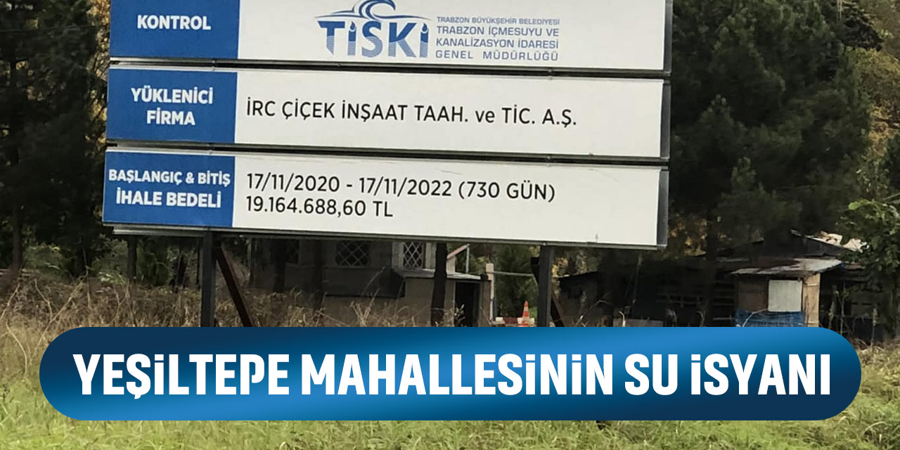 Yeşiltepe Mahallesinin Su İsyanı