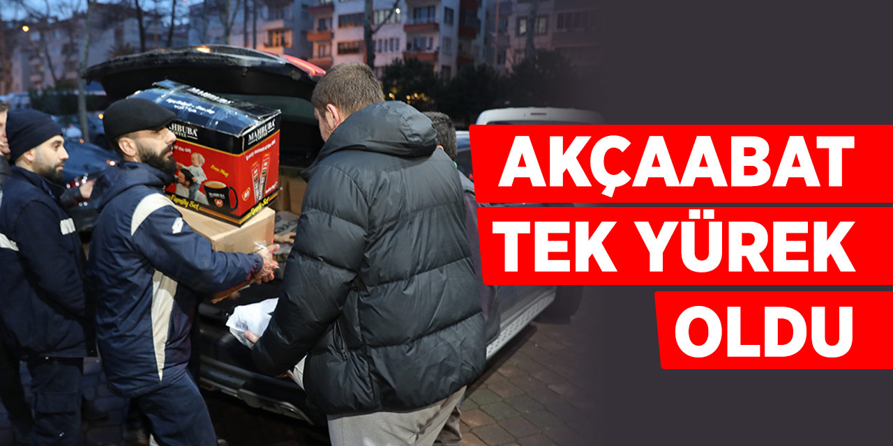 Akçaabat'tan Deprem Bölgesine Destek
