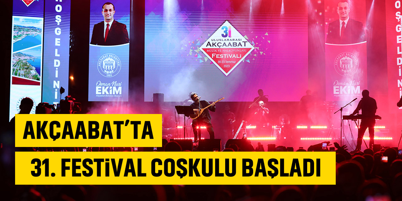 Akçaabat'ta Festival Coşkulu Başladı