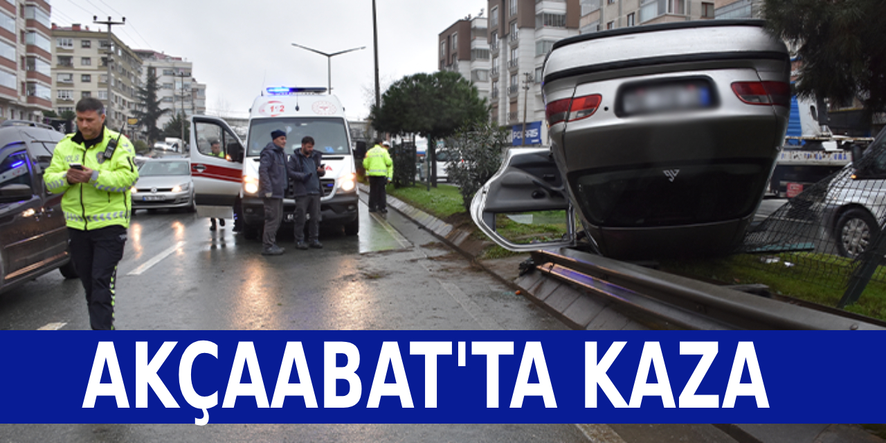 Akçaabat'ta Kaza 2 Yaralı