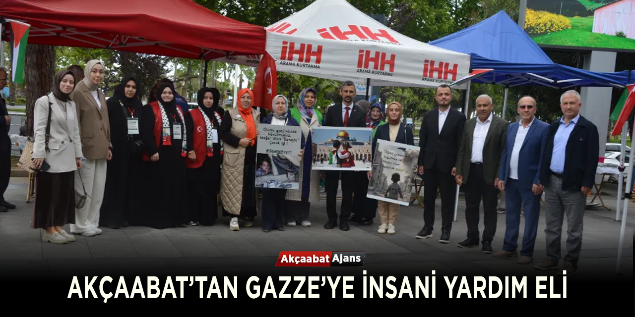 AKÇAABAT’TAN GAZZE’YE İNSANİ YARDIM ELİ