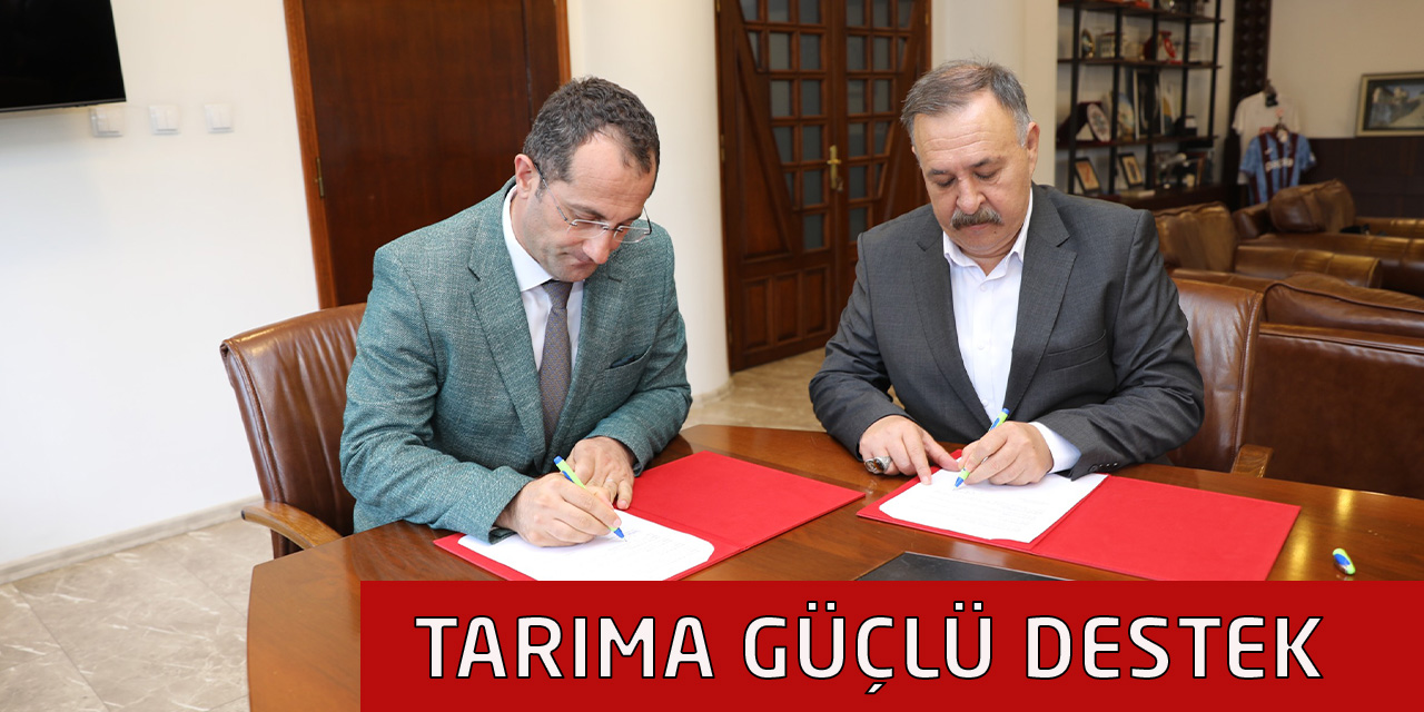 AKÇAABAT'TA TARIMA GÜÇLÜ DESTEK
