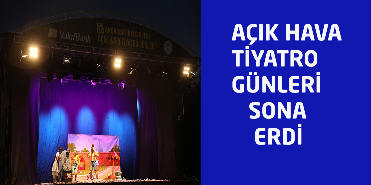 TİYATRO GÜNLERİ SONA ERDİ