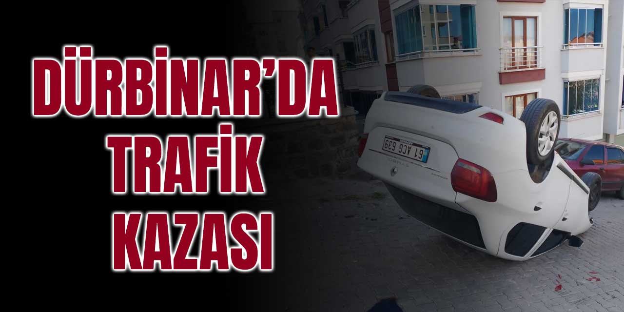 Araç takla attı