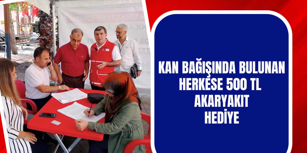 Akçaabat’ta Kan Bağışına Akaryakıt Hediyesi