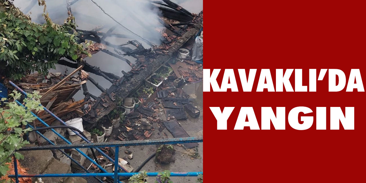 Akçaabat'ta Yangın