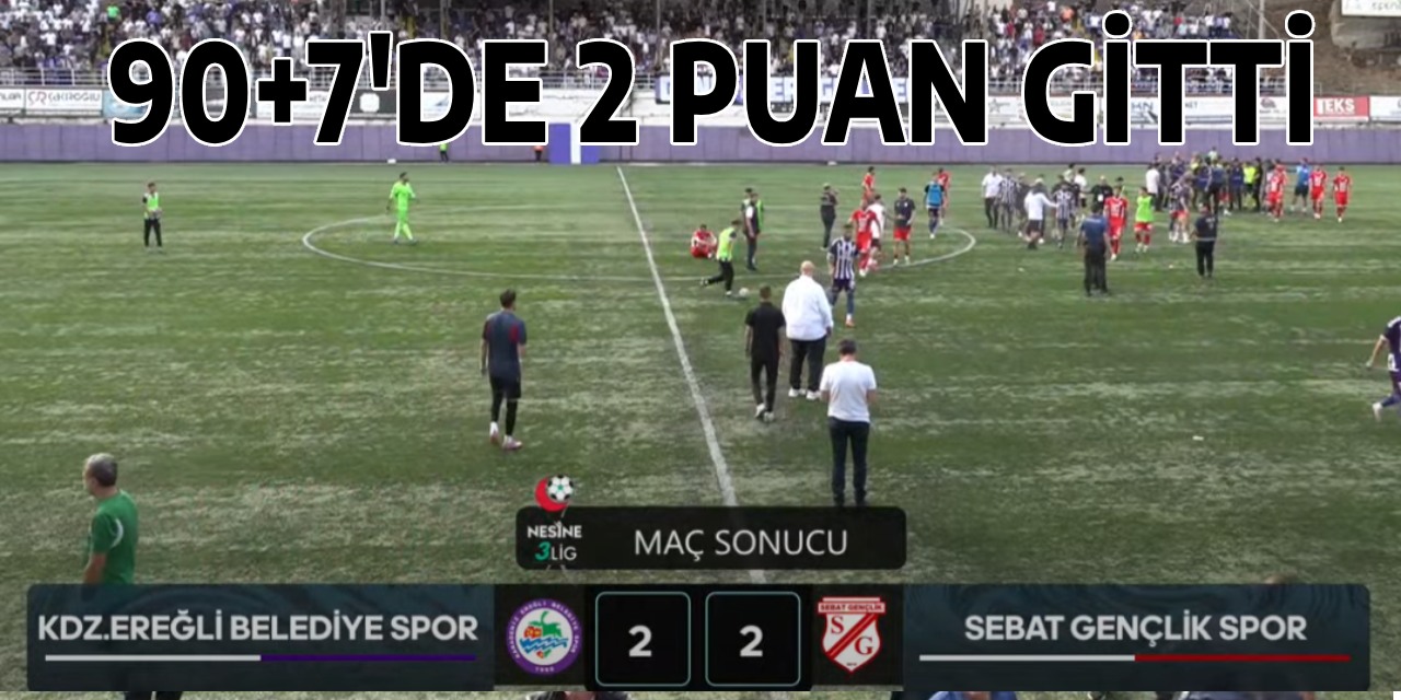 90+7'de 2 Puan Gitti