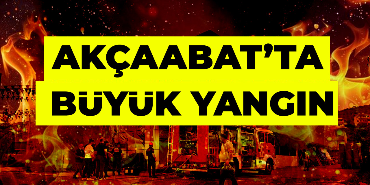 Akçaabat'ta Yangın