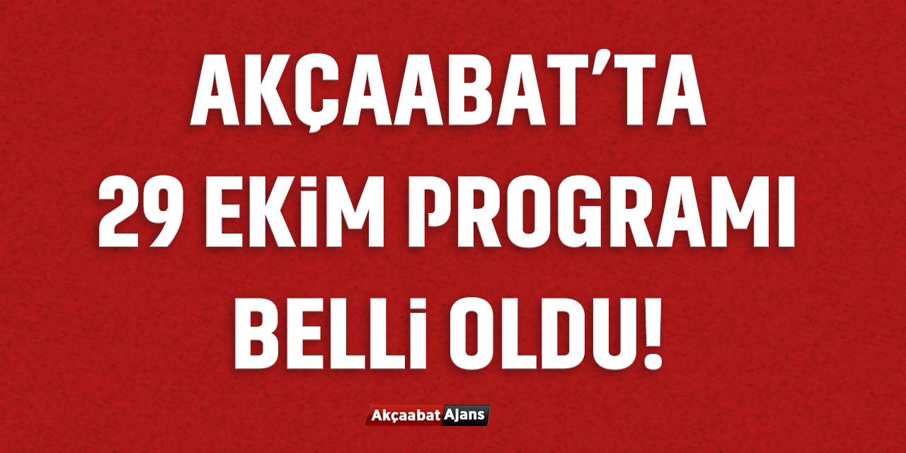 29 Ekim Cumhuriyet Programı Belli Oldu.