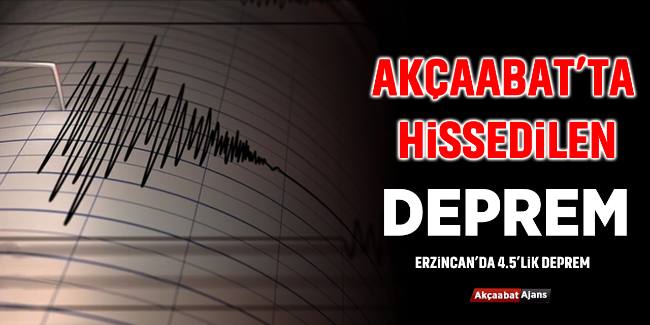 Erzincan'da Deprem