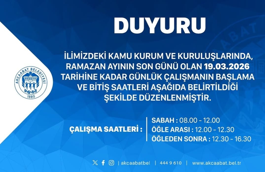 Akçaabat Belediyesi’nden Ramazan Mesaisi Düzenlemesi