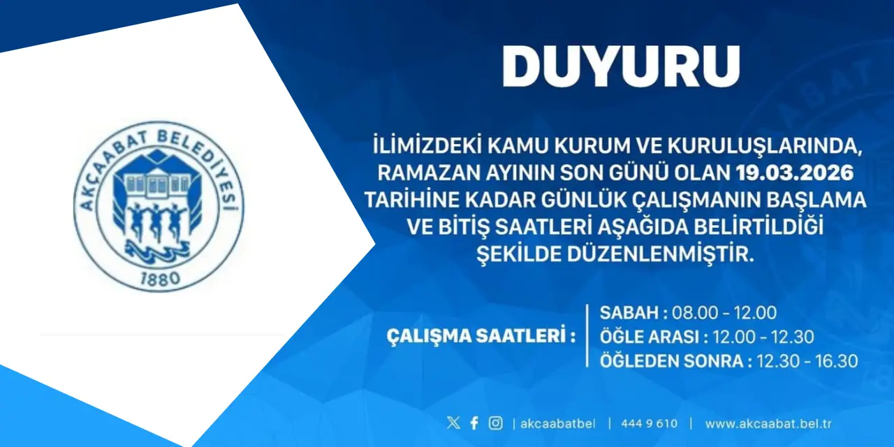Akçaabat Belediyesi’nden Ramazan Mesaisi Düzenlemesi