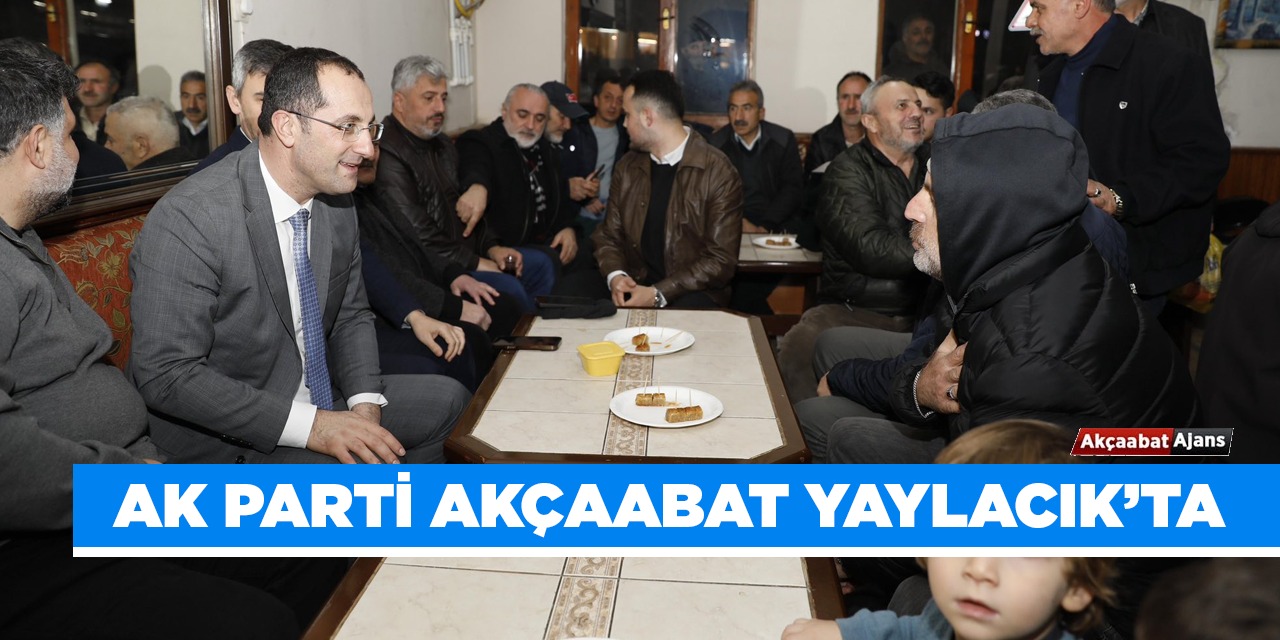 AK Parti Akçaabat Teşkilatı Yaylacık’ta Vatandaşlarla Buluştu