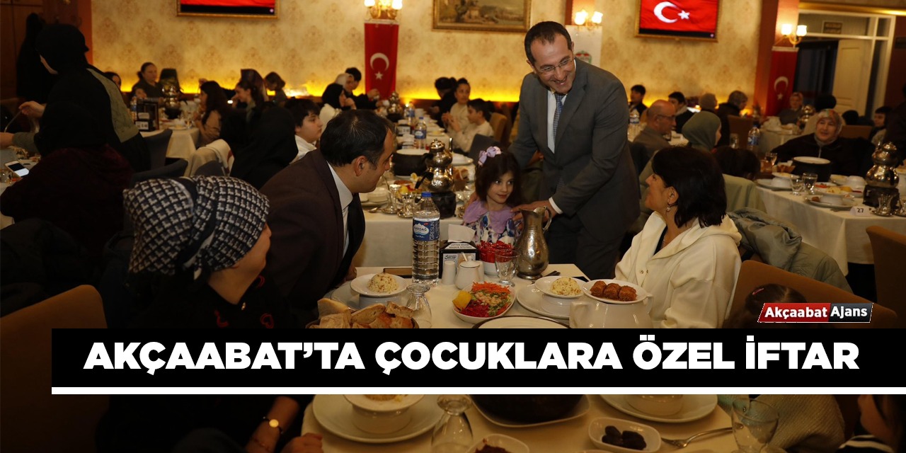 Akçaabat'ta Çocuklara Özel İftar