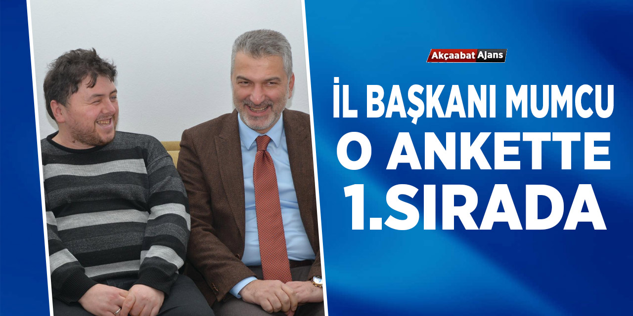 Başkan Mumcu O Ankette 1.Çıktı