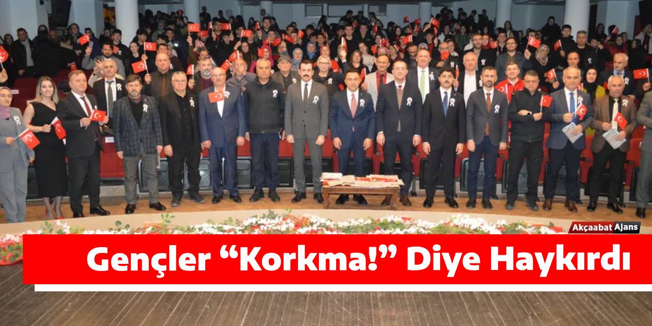Gençler “Korkma!” Diye Haykırdı