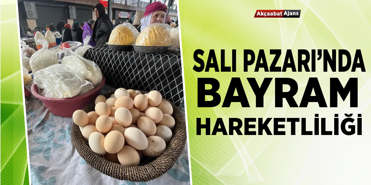 Salı Pazarı'nda Bayram Hareketliliği