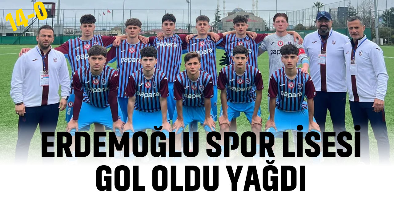 Erdemoğlu Spor Lisesi Gol Oldu Yağdı