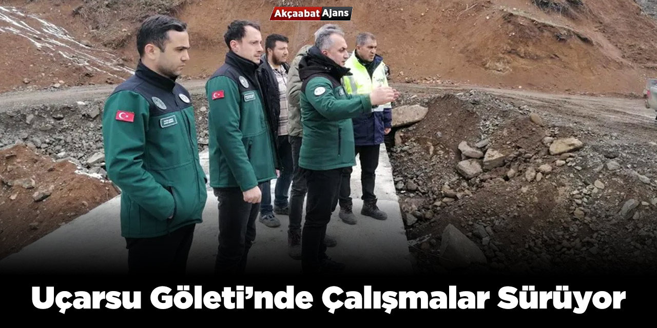 Uçarsu Göleti'nde Çalışmalar Sürüyor