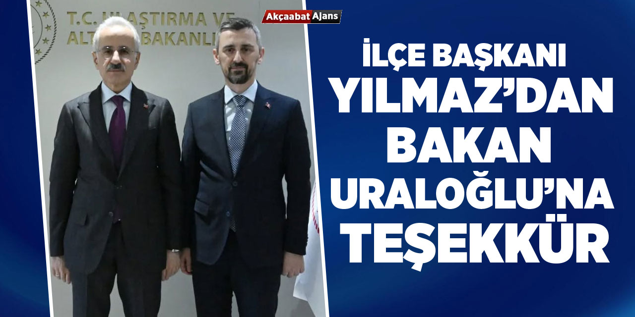 Bakan Uraloğlu'na Teşekkür