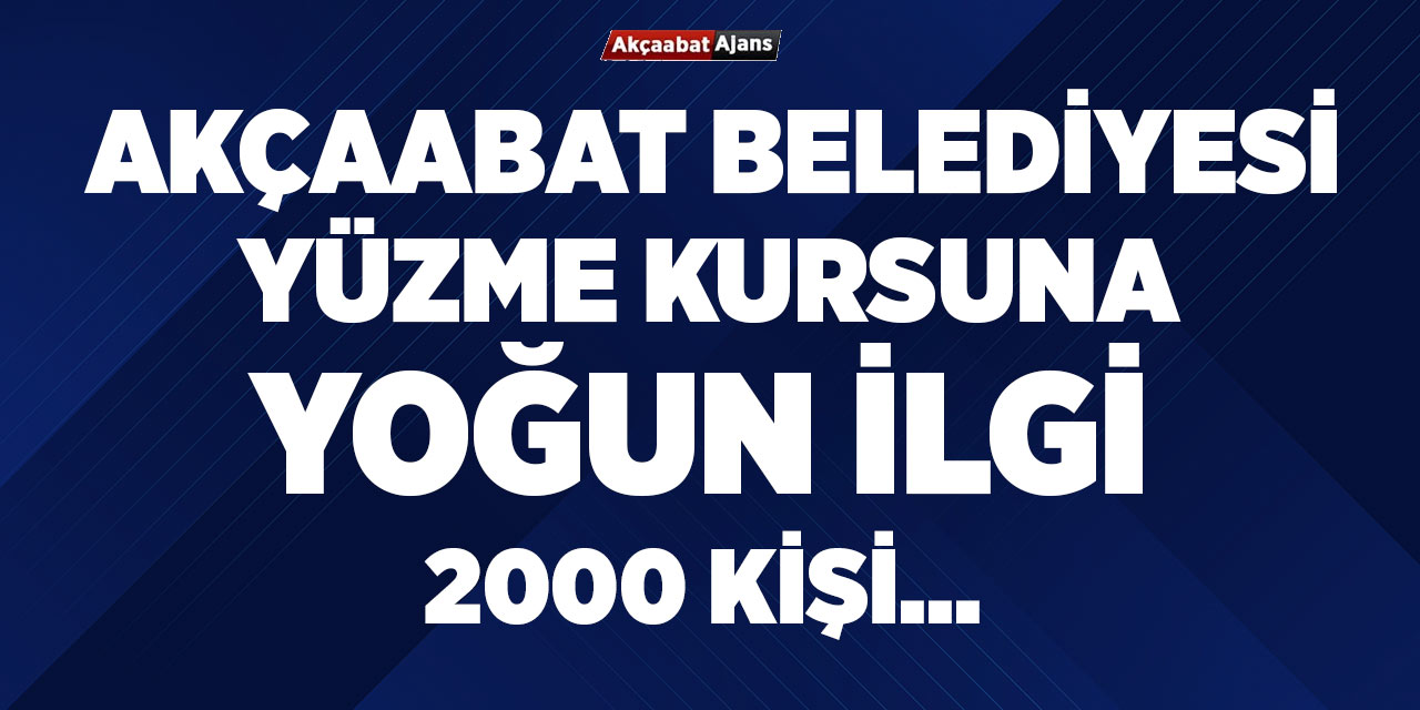 Yüzme Kursuna Yoğun İlgi