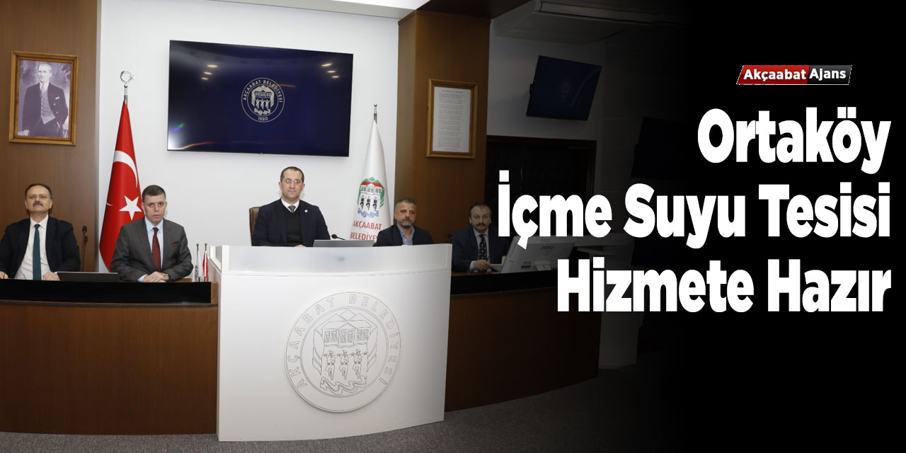 Ortaköy İçme Suyu Tesisi Hizmete Hazır