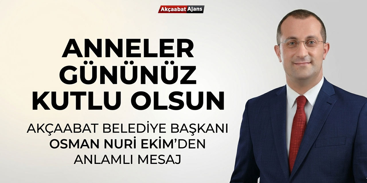 Ekim'den Anneler Günü Mesajı