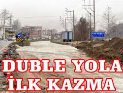 Düzköy Yolu Duble Oluyor