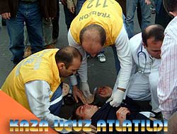 Kavşakta yine kaza 1 yaralı