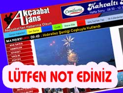 Lütfen Not Ediniz !...