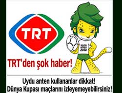 TRT'Den Şok Haber