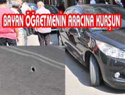 Şehir Merkezinde Oto Kurşunlandı