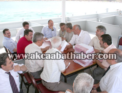 Balıkçı Teknesinde Toplantı Gerçekleştirdiler