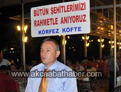 Vali Kızılcık'tan Şehit Yakınlarına İftar Yemeği