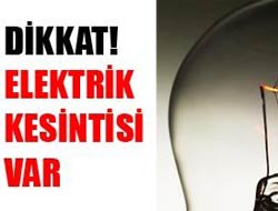 Elektrik Kesintisi Var