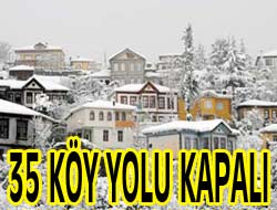 Kar Yolları Kapattı